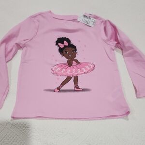 The Children's Place Pink Ballerina Long Sleeve Tee